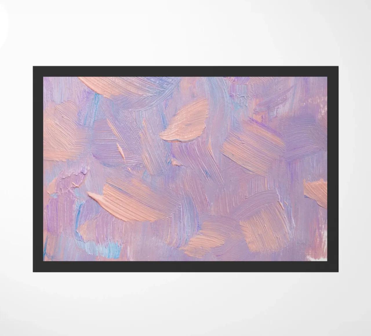 Pastel Brushstrokes Abstract - Textured Modern Art Print felpudo de NorwesClub