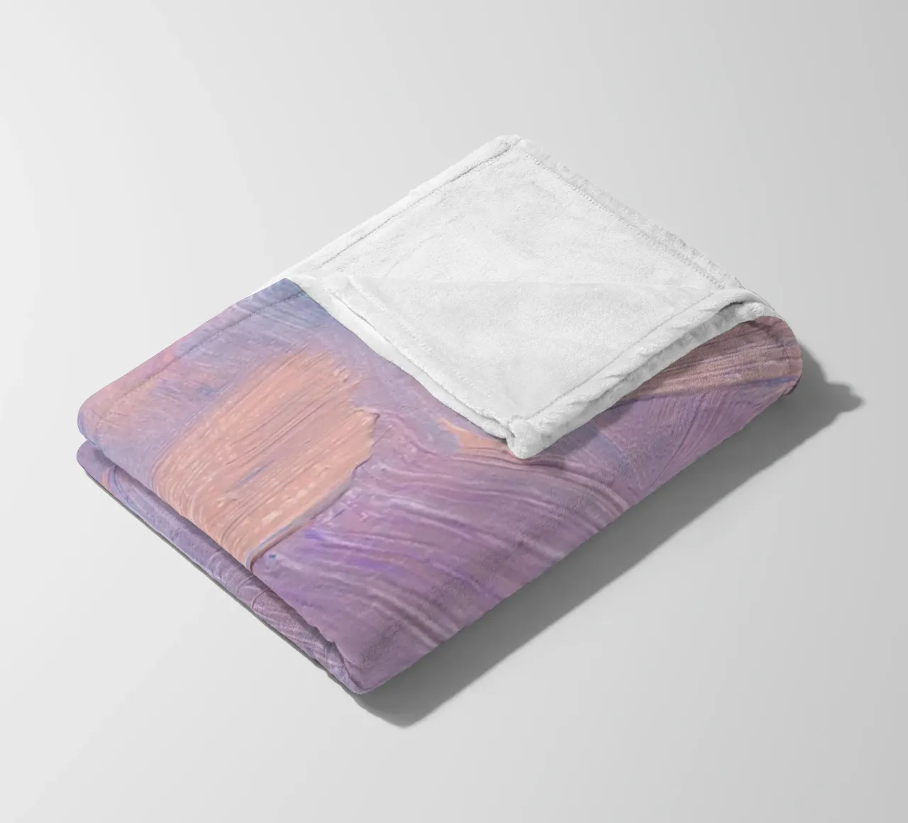 Pastellfarbene Pinselstriche Abstrakt - Texturierter Moderner Kunstdruck Fleecedecke von NorwesClub