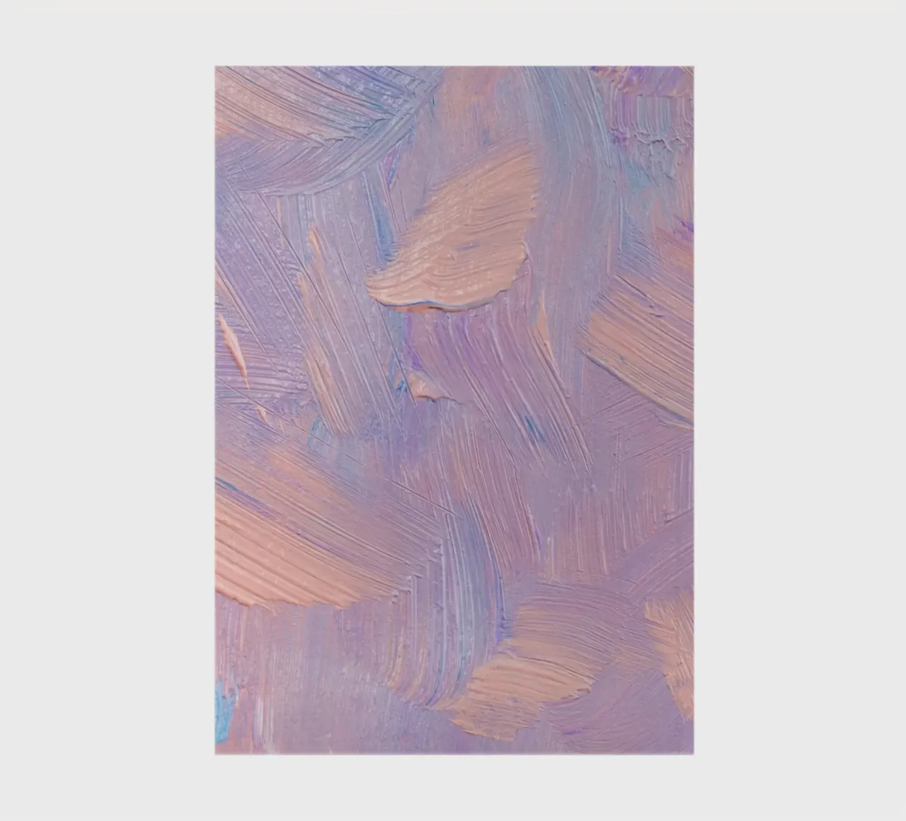 Pastel Brushstrokes Abstract - Textured Modern Art Print notebook by NorwesClub