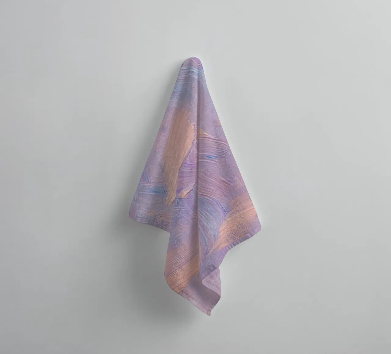 Pastel Brushstrokes Abstract - Textured Modern Art Print towel by NorwesClub