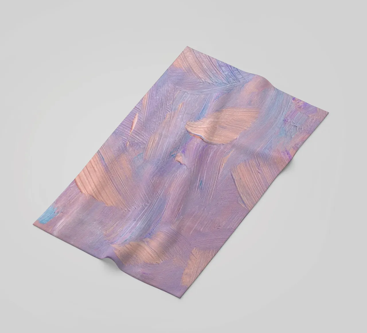 Pastel Brushstrokes Abstract - Textured Modern Art Print strandhanddoek van NorwesClub