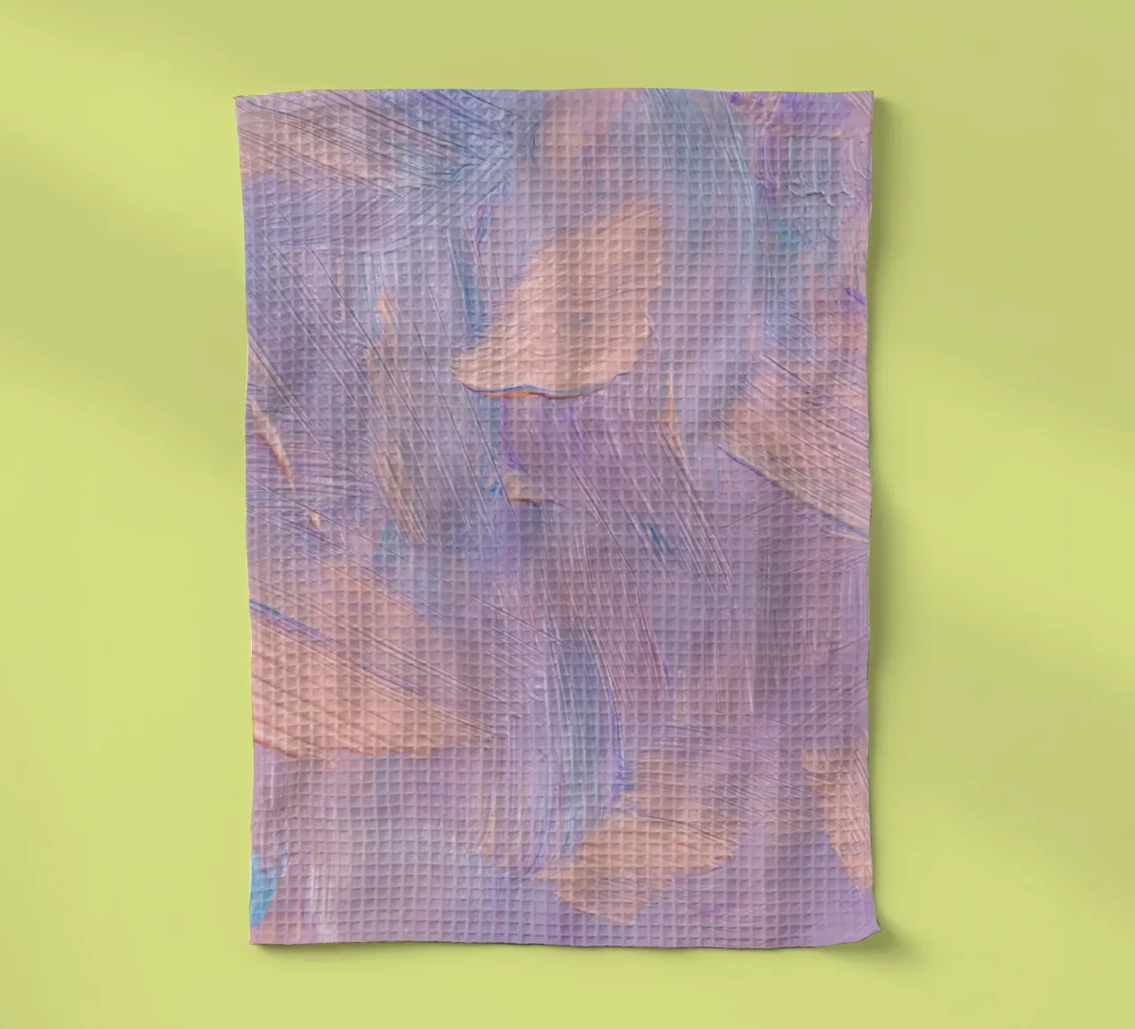 Pastel Brushstrokes Abstract - Textured Modern Art Print torchon de NorwesClub