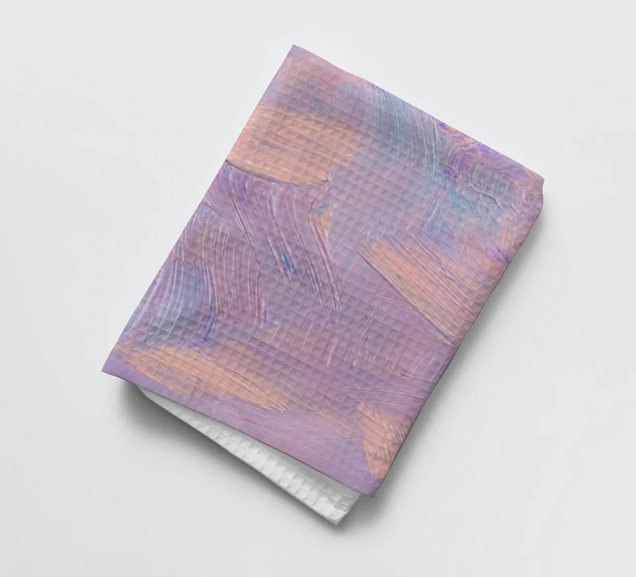 Pastel Brushstrokes Abstract - Textured Modern Art Print torchon de NorwesClub