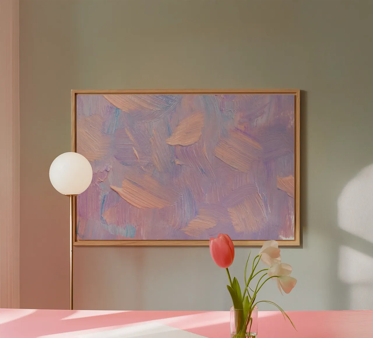 Pastel Brushstrokes Abstract - Textured Modern Art Print placa de forex de NorwesClub