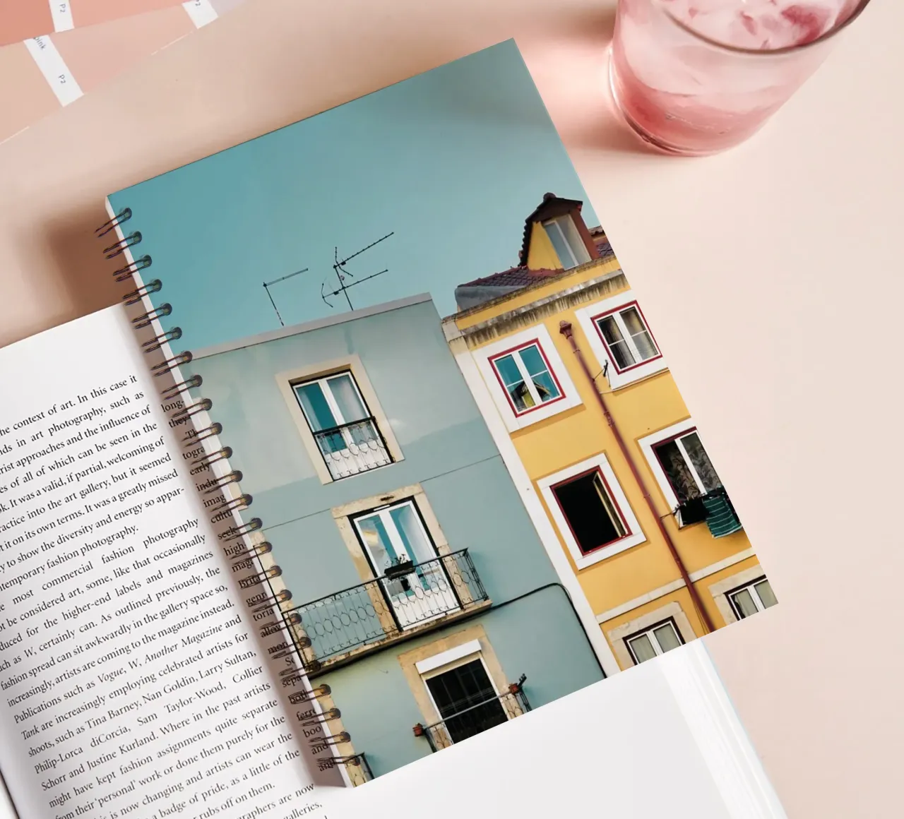 Lisbon Apartments spiral notebook by KISSA STUDIO