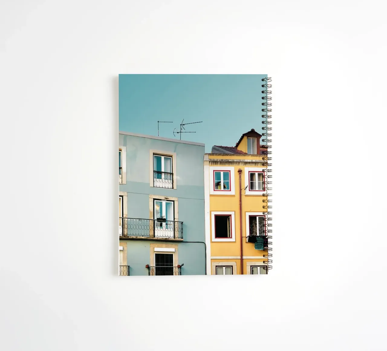 Lisbon Apartments spiral notebook by KISSA STUDIO