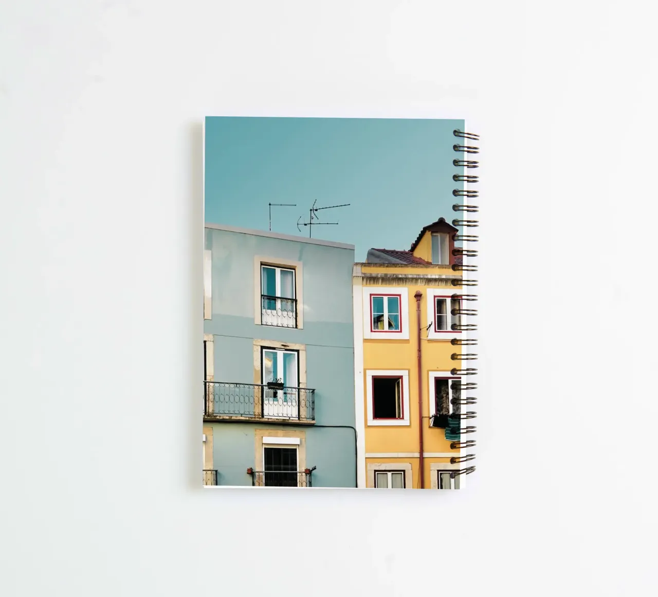 Lisbon Apartments spiral notebook by KISSA STUDIO