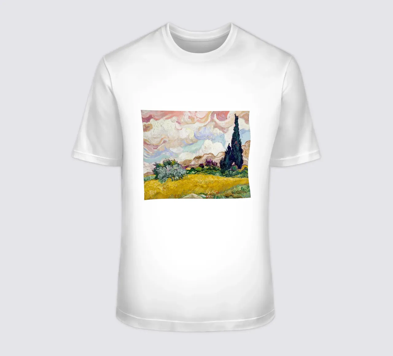 Van Gogh's Wheat Field with Cypresses - Post-Impressionism A t-shirt by NorwesClub
