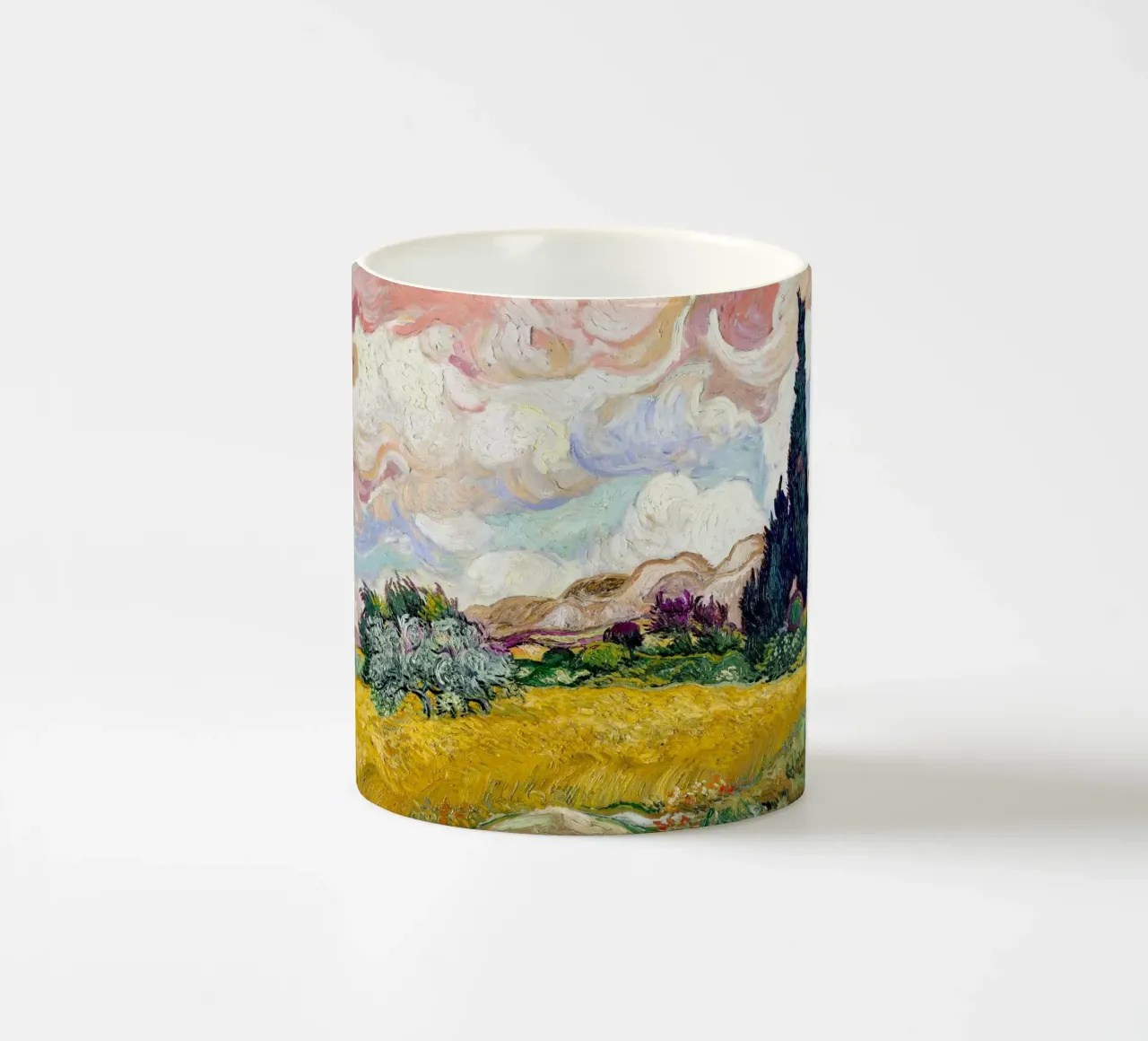 Van Gogh's Wheat Field with Cypresses - Post-Impressionism A ceramic mug by NorwesClub