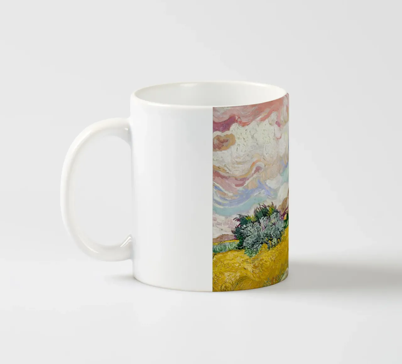Van Gogh's Wheat Field with Cypresses - Post-Impressionism A ceramic mug by NorwesClub