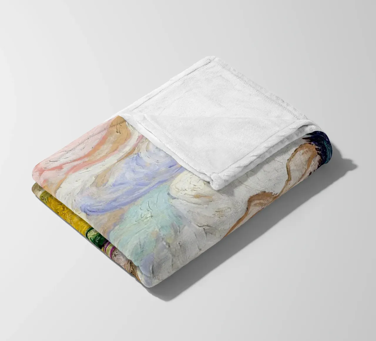 Van Gogh's Wheat Field with Cypresses - Post-Impressionism A fleece blanket by NorwesClub