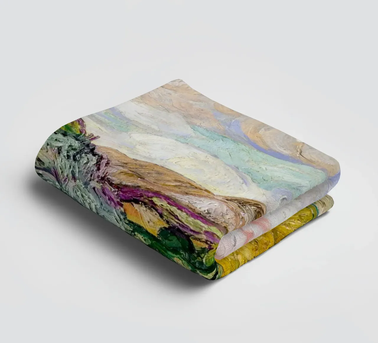 Van Gogh's Wheat Field with Cypresses - Post-Impressionism A towel by NorwesClub