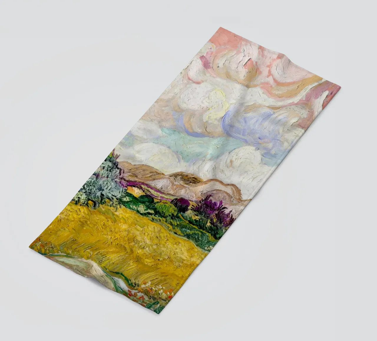 Van Gogh's Wheat Field with Cypresses - Post-Impressionism A beach towel by NorwesClub