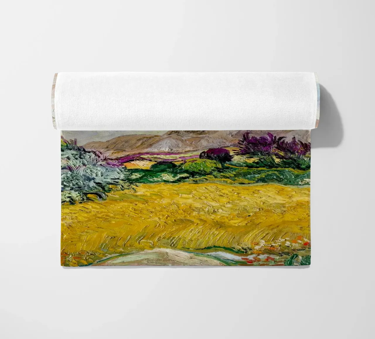 Van Gogh's Wheat Field with Cypresses - Post-Impressionism A beach towel by NorwesClub