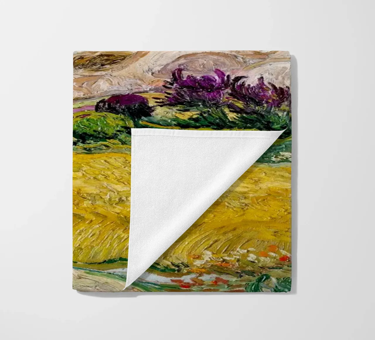 Van Gogh's Wheat Field with Cypresses - Post-Impressionism A beach towel by NorwesClub