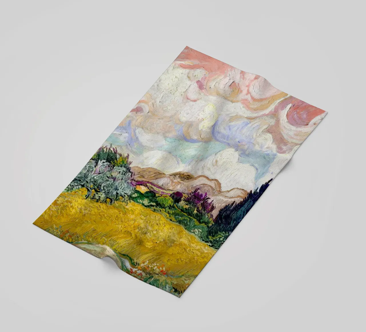 Van Gogh's Wheat Field with Cypresses - Post-Impressionism A beach towel by NorwesClub