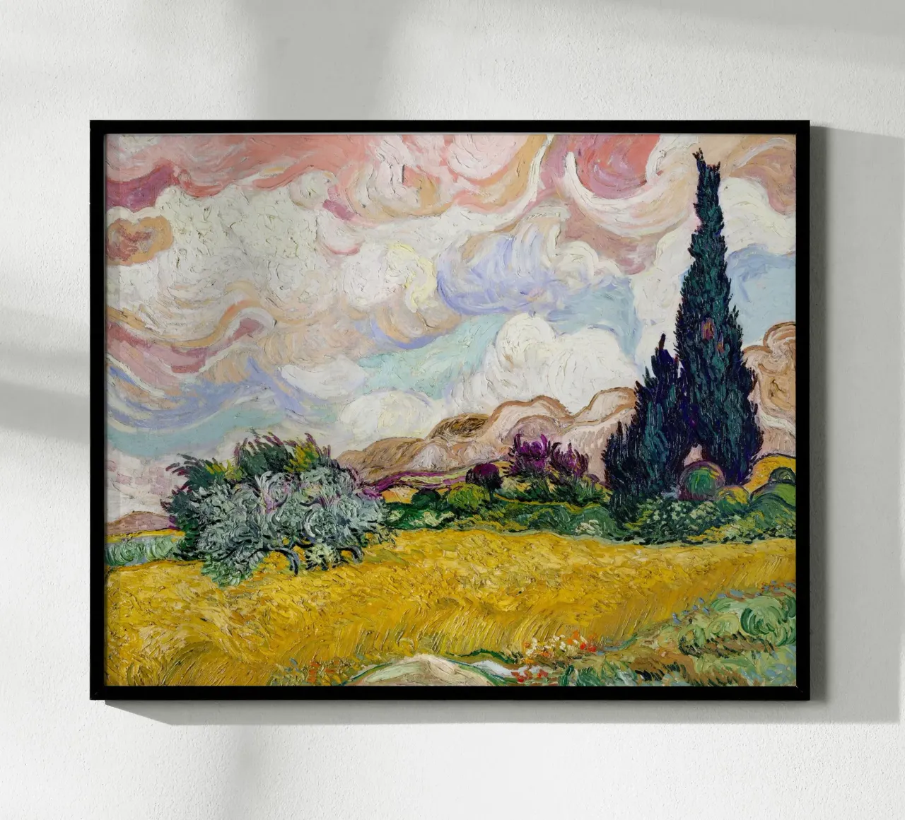 Van Gogh's Wheat Field with Cypresses - Post-Impressionism A hahnemühle by NorwesClub