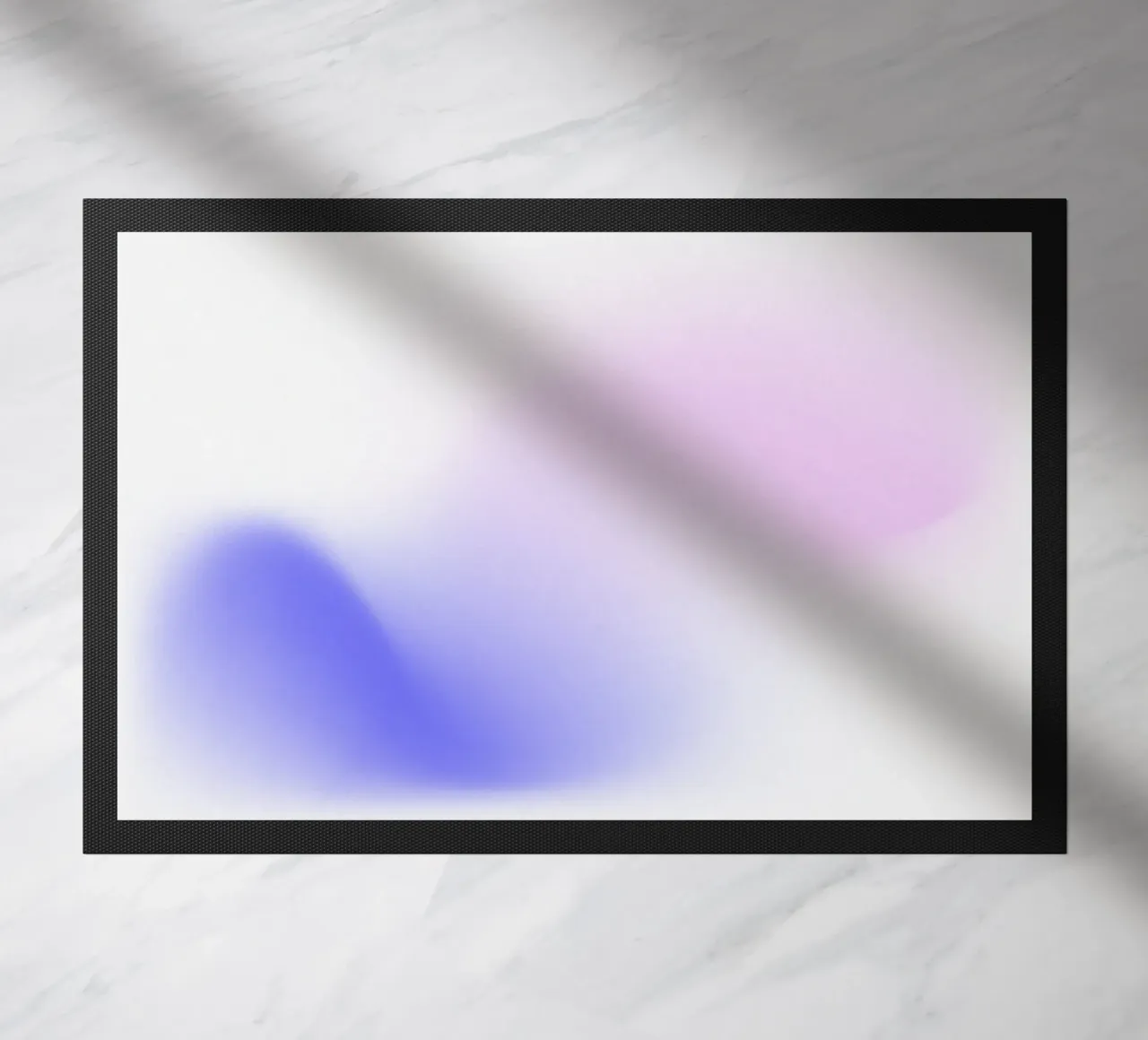 Lila Lavendel Aura Kleurverloop - Abstracte Moderne Kunstdruk deurmat van NorwesClub