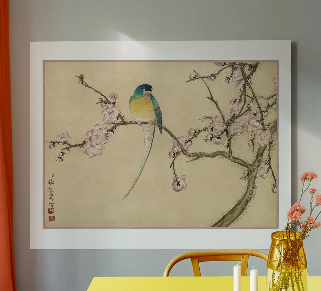 Utagawa Hiroshige Plum Tree, Bird - Ukiyo-e Japanese Art Pri canvas by NorwesClub