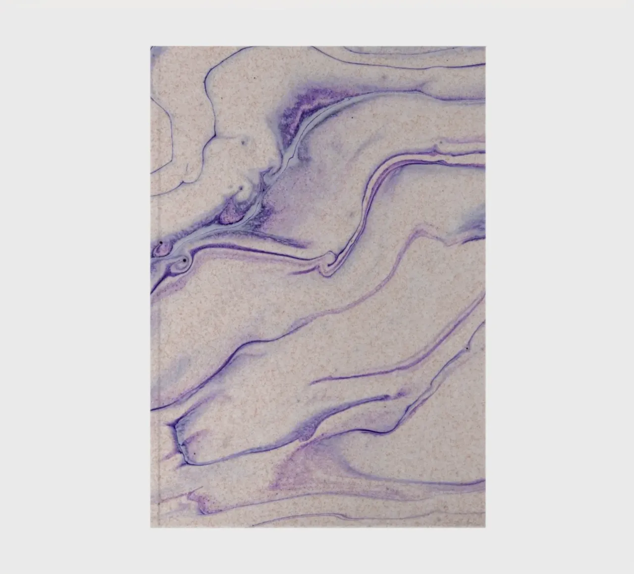 Purple Marble Swirls - Abstract Fluid Art Print notebook by NorwesClub
