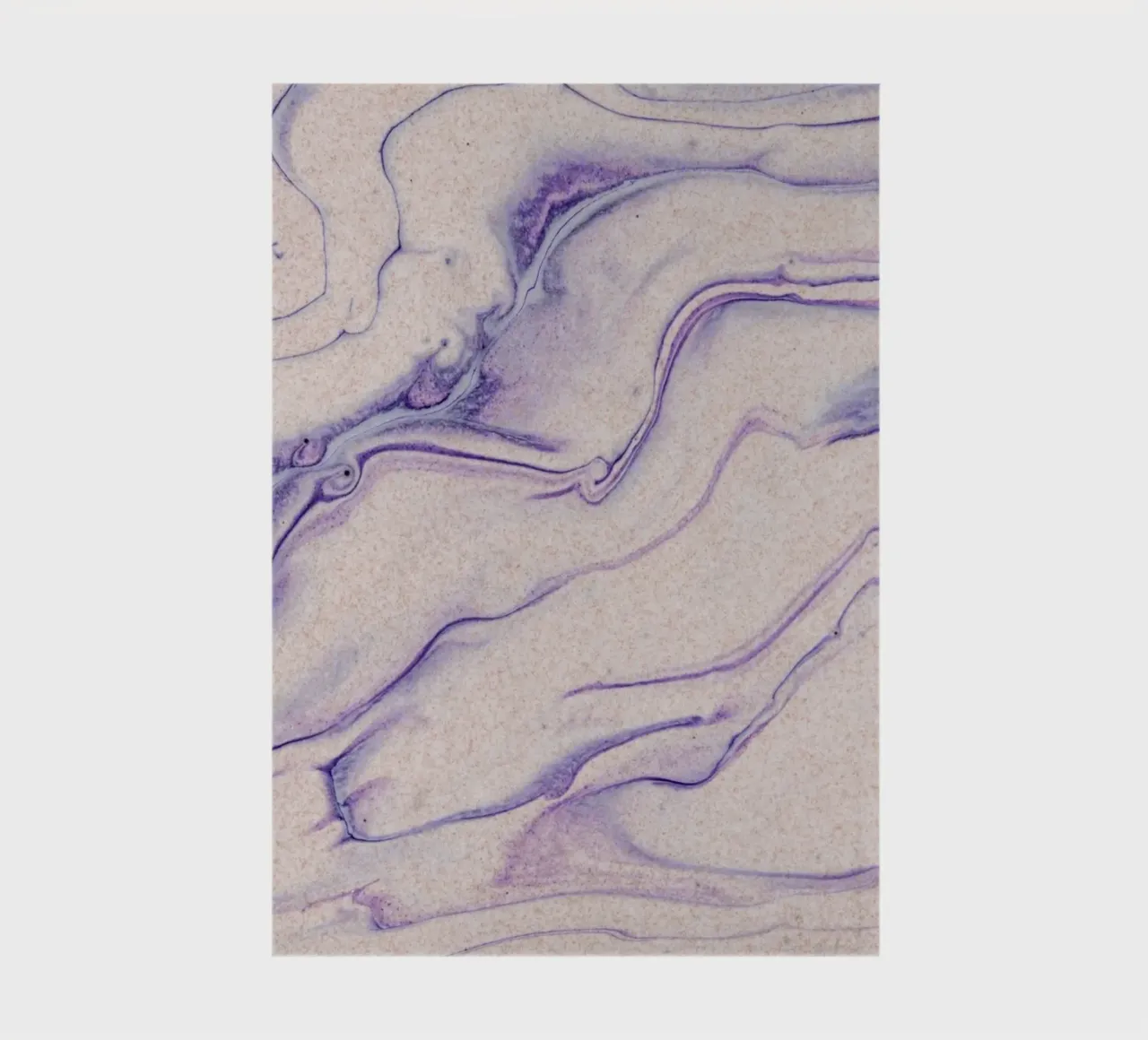 Purple Marble Swirls - Abstract Fluid Art Print notebook by NorwesClub