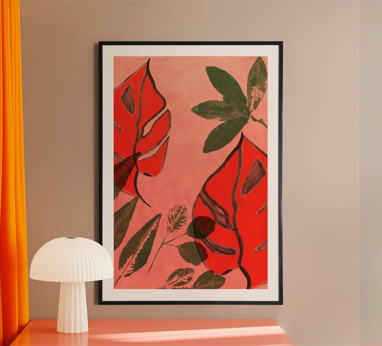 Calore tropicale poster con telaio in plastica da Cartissi