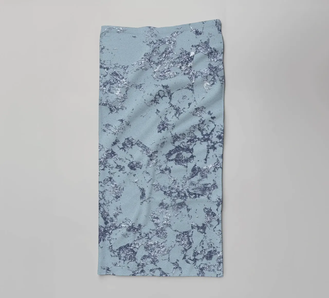 Aqua Blue & Silver Abstract - Textured Modern Art Print towel by NorwesClub