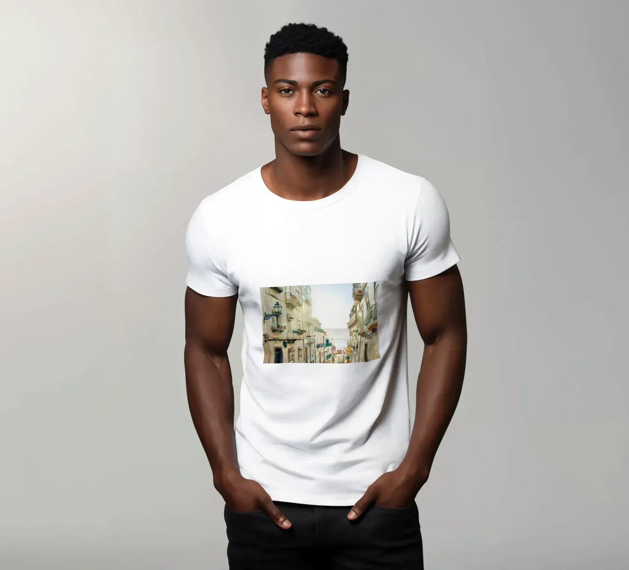 Lisbon Apartments t-shirt by KISSA STUDIO