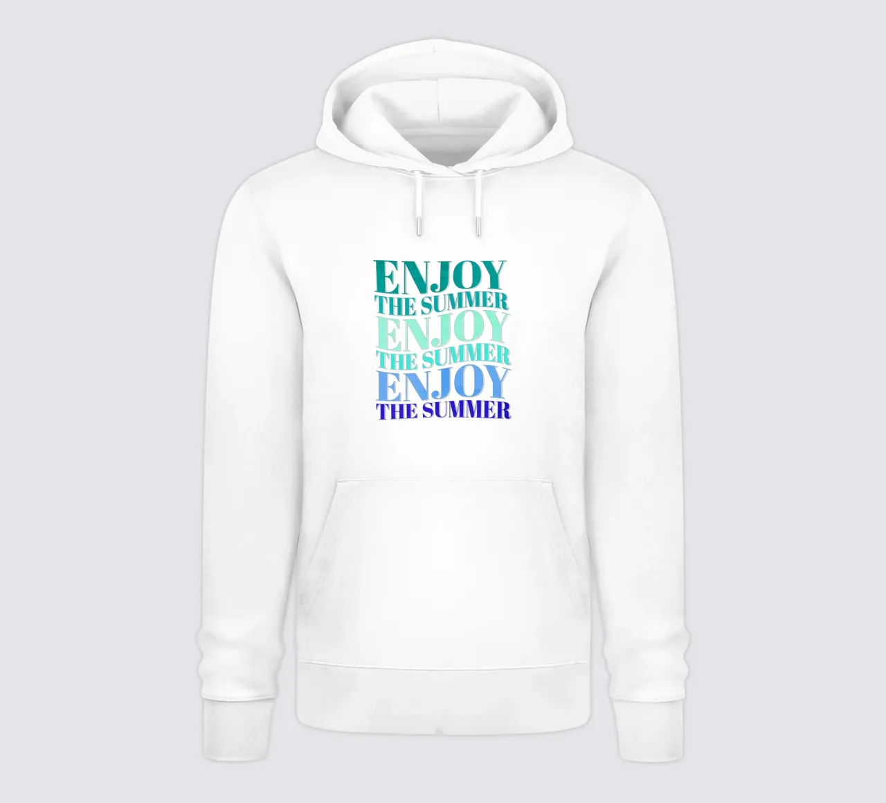 Enjoy the summer. Happy vibes with typography. felpa con cappuccio da CalliLetters