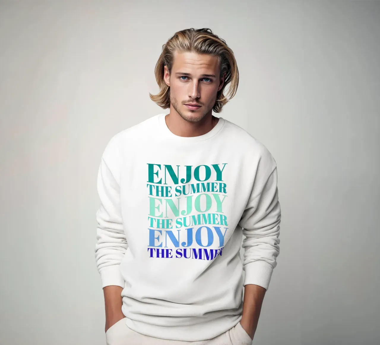 Enjoy the summer. Happy vibes with typography. sweat de CalliLetters