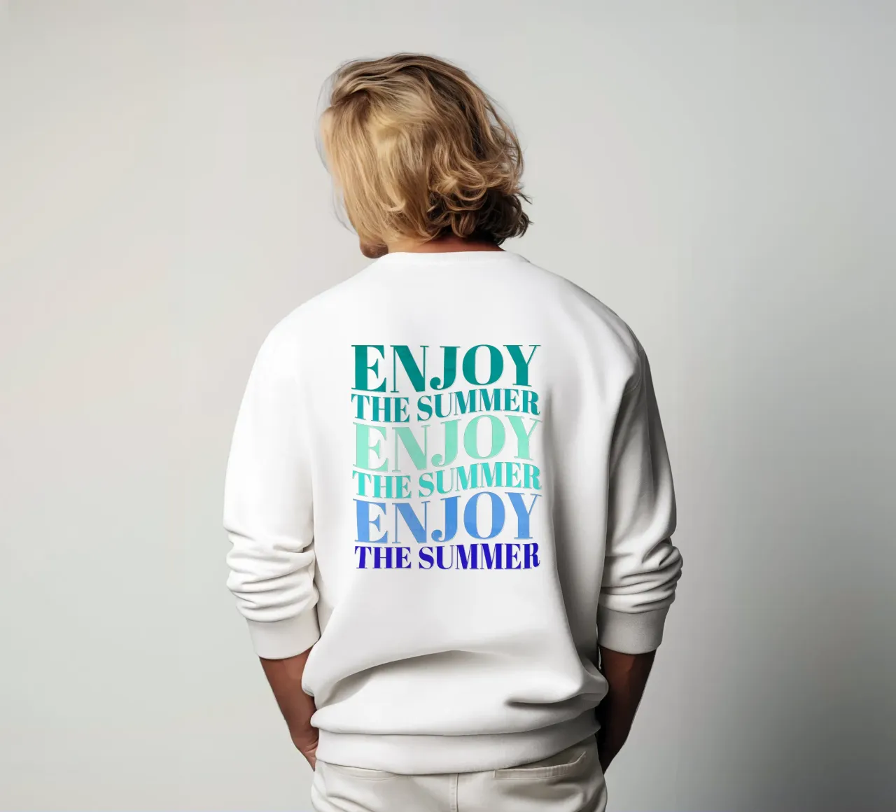 Enjoy the summer. Happy vibes with typography. sweat de CalliLetters