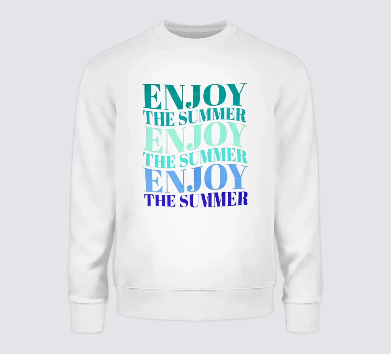 Enjoy the summer. Happy vibes with typography. felpa da CalliLetters