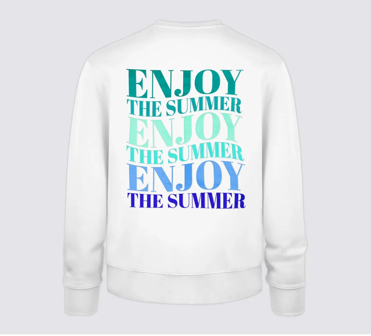 Enjoy the summer. Happy vibes with typography. felpa da CalliLetters