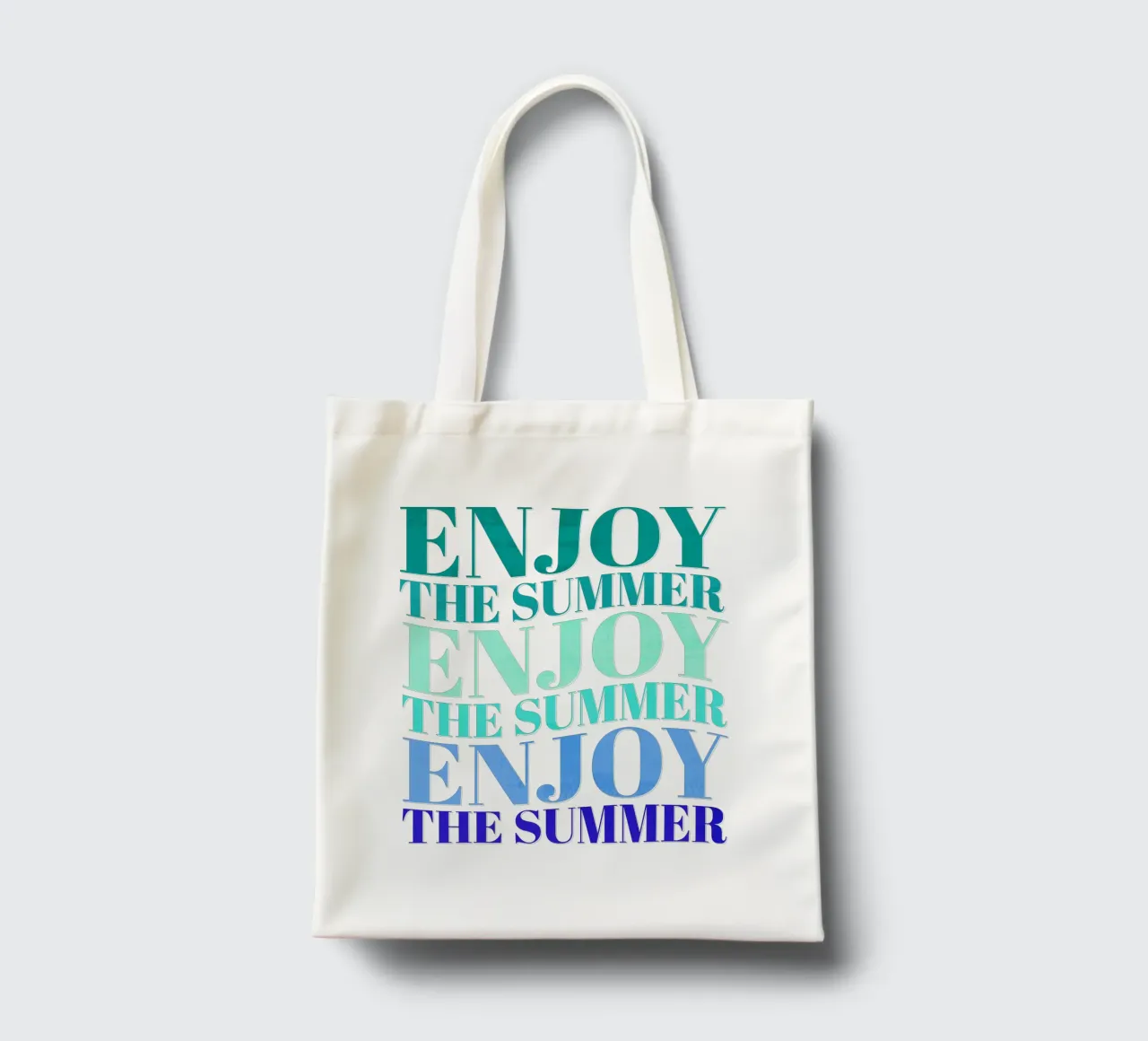 Enjoy the summer. Happy vibes with typography. borsa in juta da CalliLetters