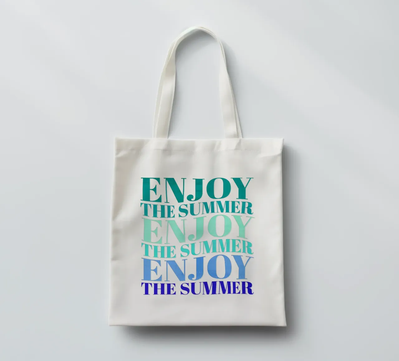Enjoy the summer. Happy vibes with typography. borsa in juta da CalliLetters