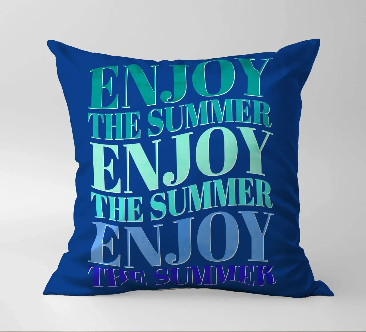 Enjoy the summer. Happy vibes with typography. cuscino da CalliLetters