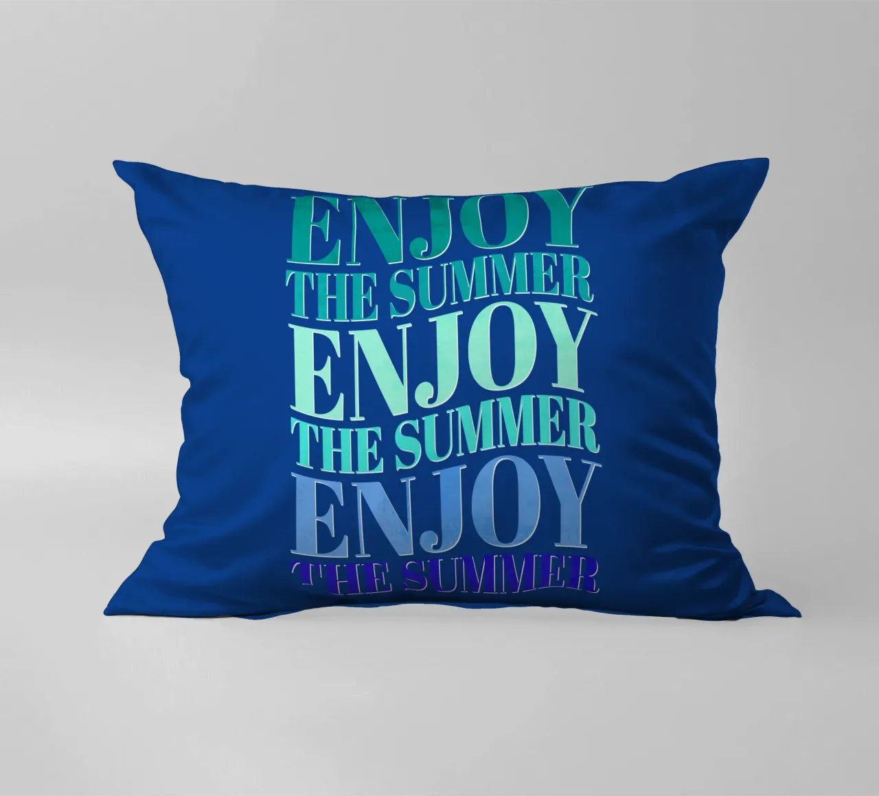 Enjoy the summer. Happy vibes with typography. cuscino da CalliLetters