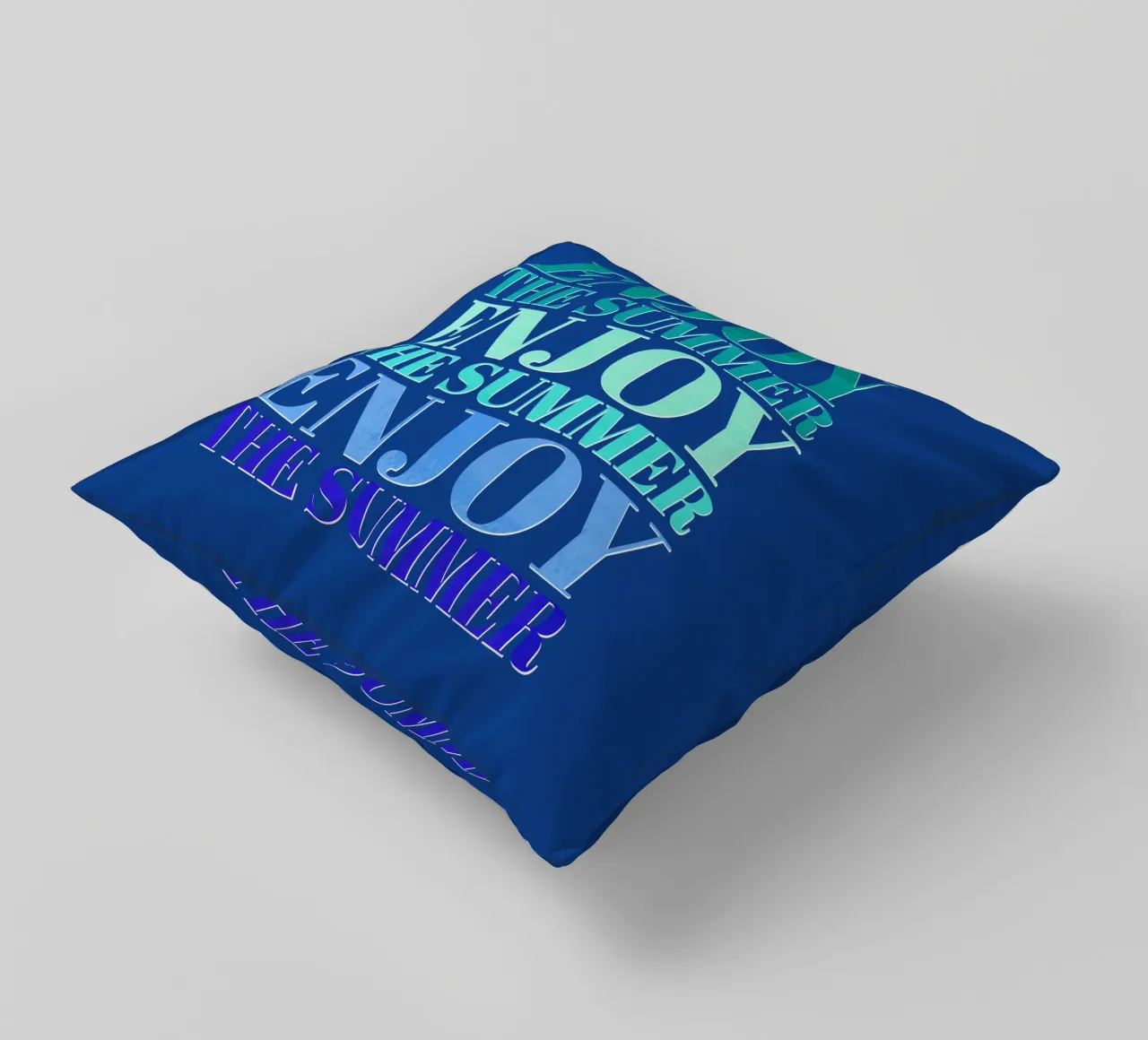 Enjoy the summer. Happy vibes with typography. cuscino da CalliLetters