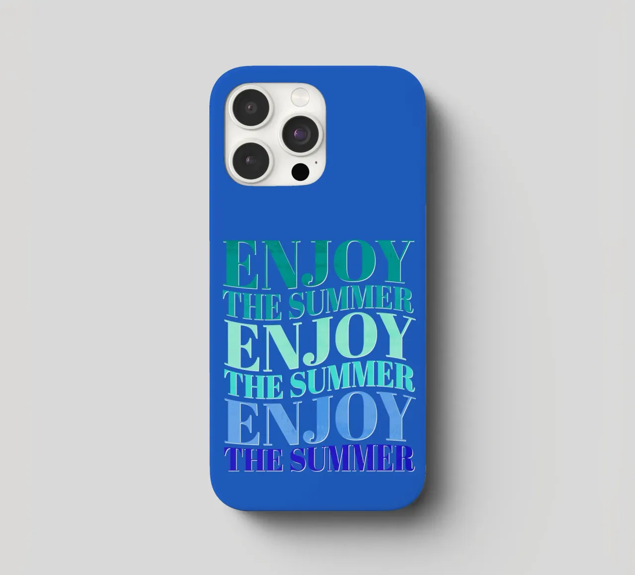 Enjoy the summer. Happy vibes with typography. cover iphone da CalliLetters