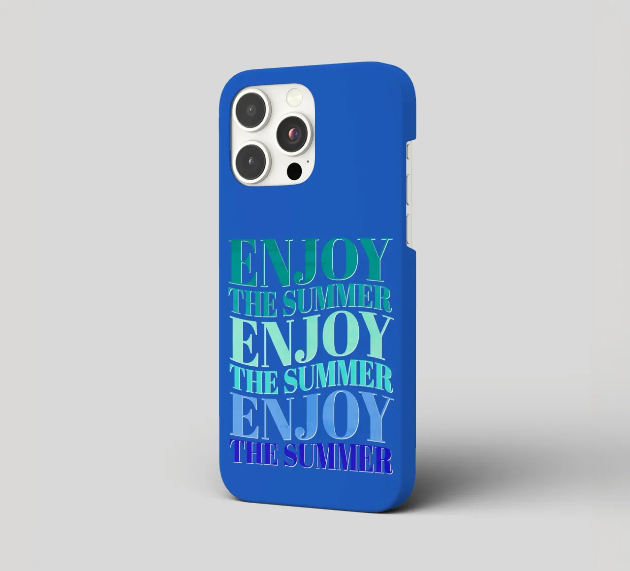 Enjoy the summer. Happy vibes with typography. cover iphone da CalliLetters