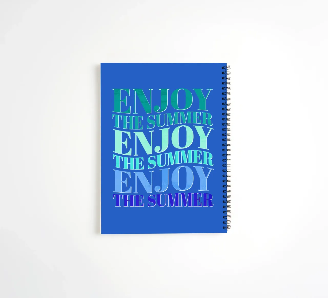 Enjoy the summer. Happy vibes with typography. diario ad anelli da CalliLetters