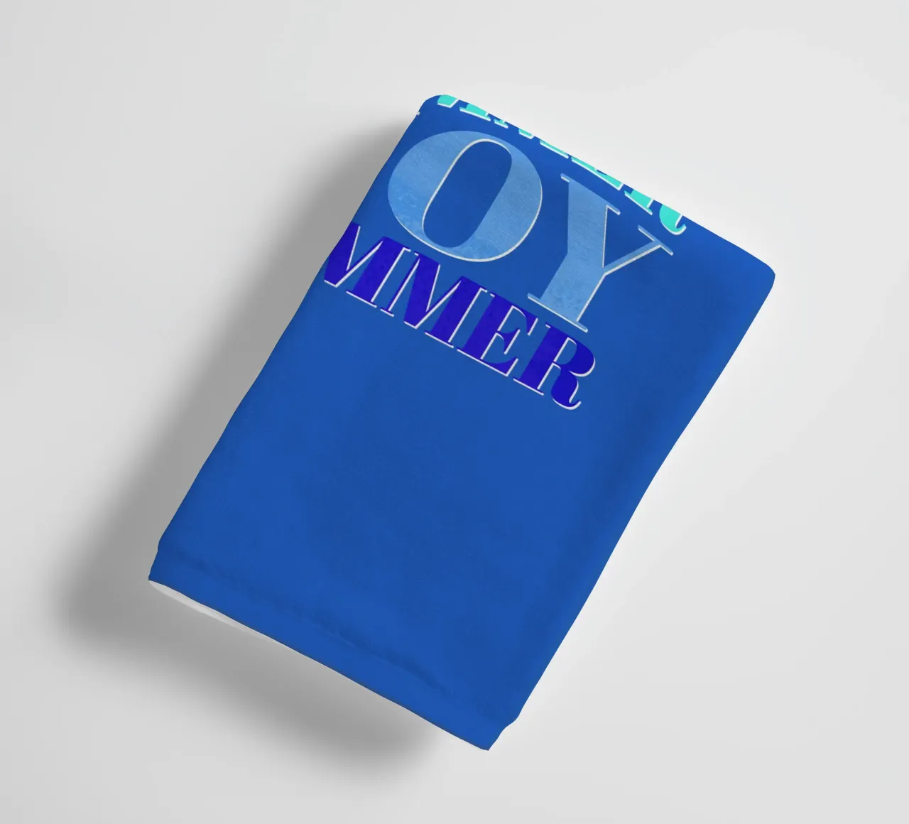 Enjoy the summer. Happy vibes with typography. badhanddoek van CalliLetters