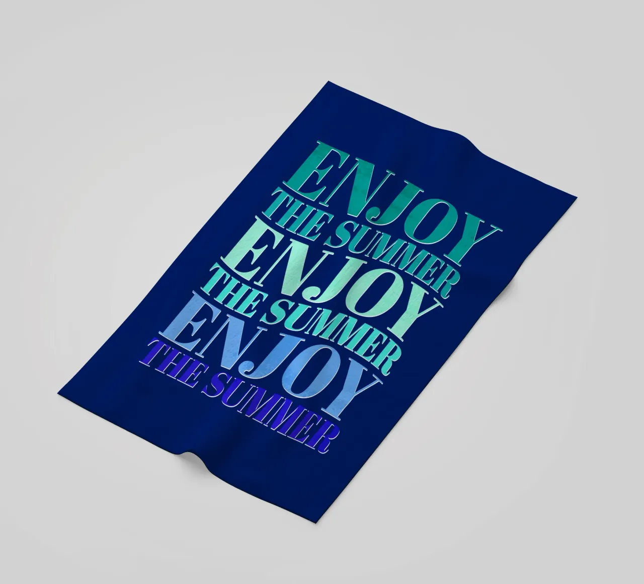 Enjoy the summer. Happy vibes with typography. telo mare da CalliLetters