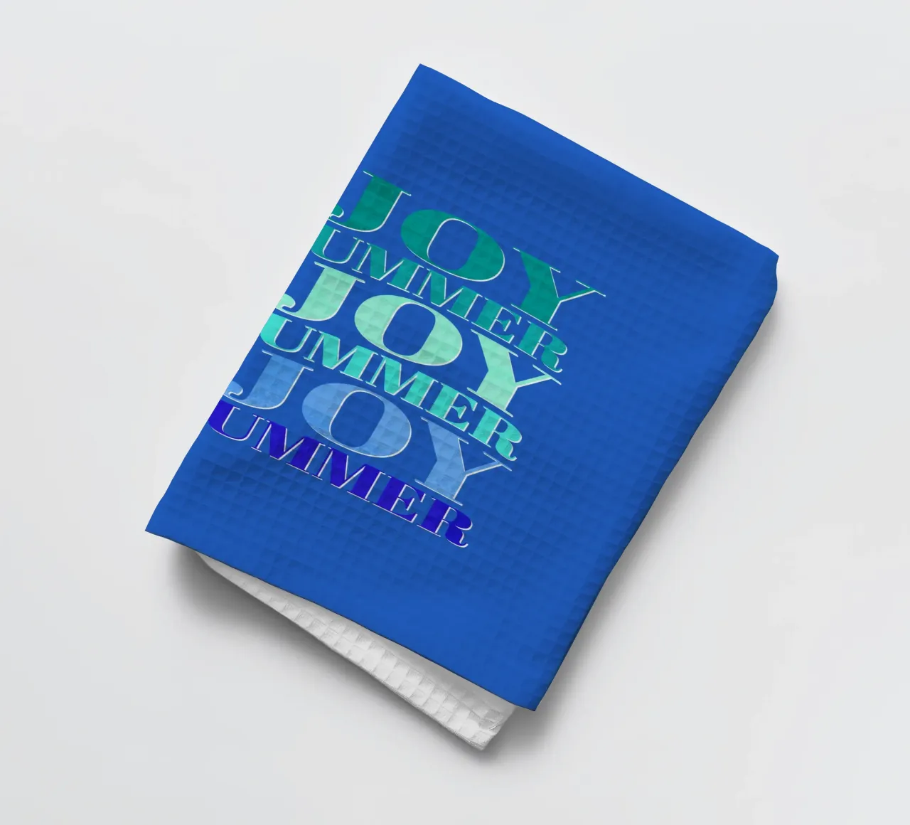 Enjoy the summer. Happy vibes with typography. theedoek van CalliLetters