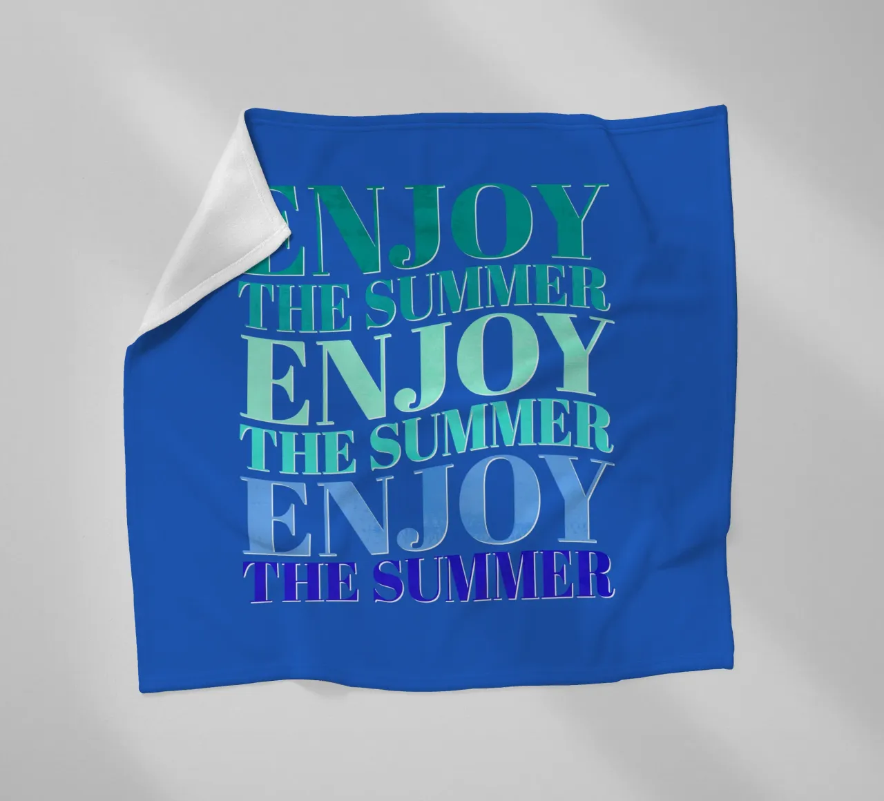 Enjoy the summer. Happy vibes with typography. coperta in pile da CalliLetters