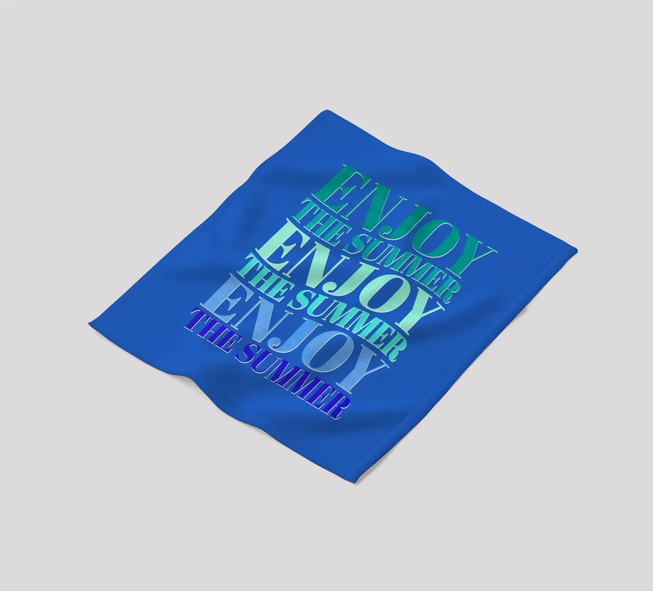 Enjoy the summer. Happy vibes with typography. fleecedeken van CalliLetters