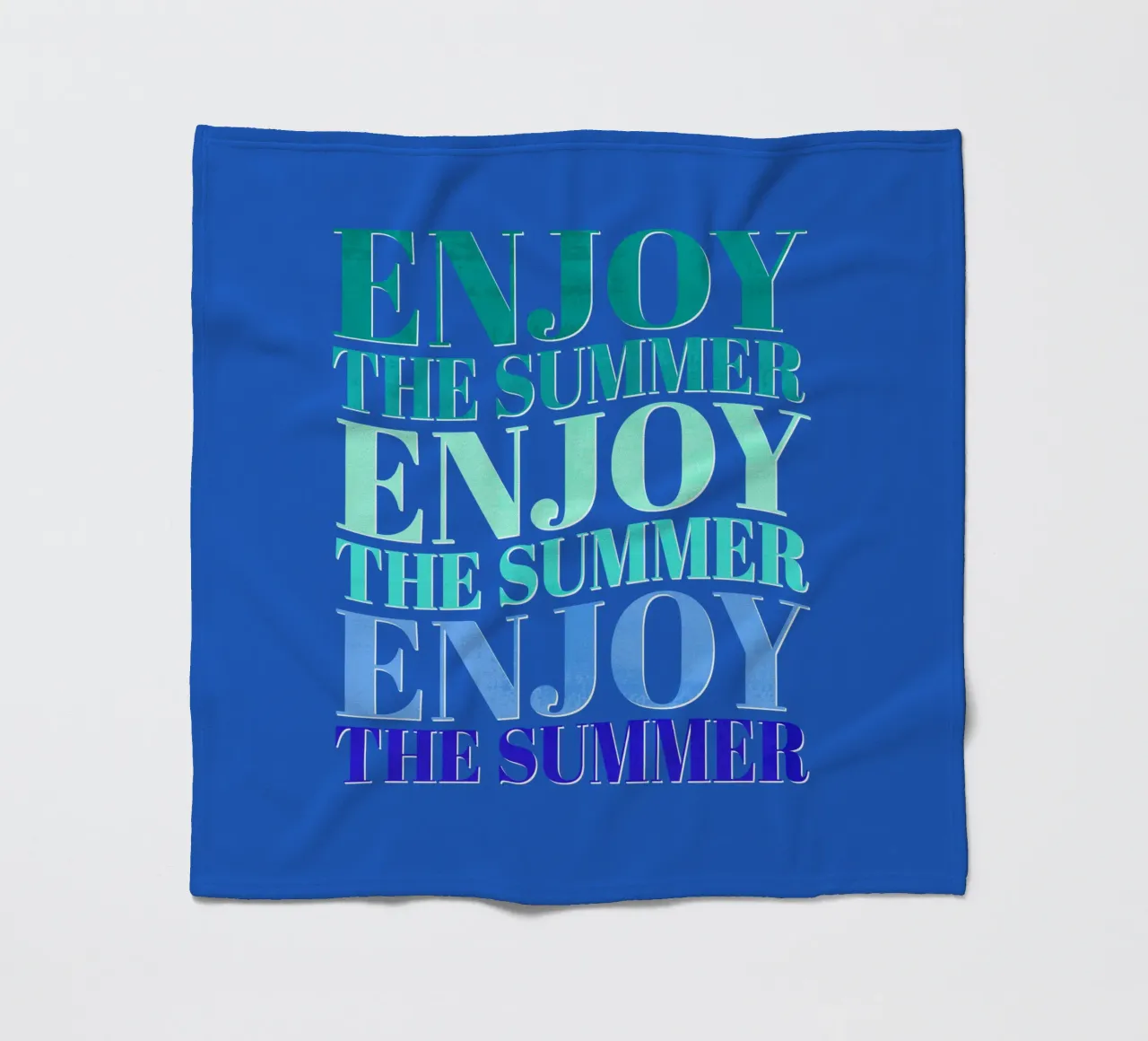 Enjoy the summer. Happy vibes with typography. fleecedeken van CalliLetters