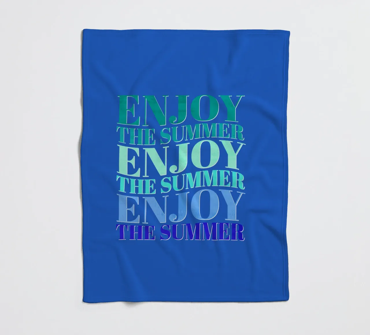 Enjoy the summer. Happy vibes with typography. coperta in pile da CalliLetters