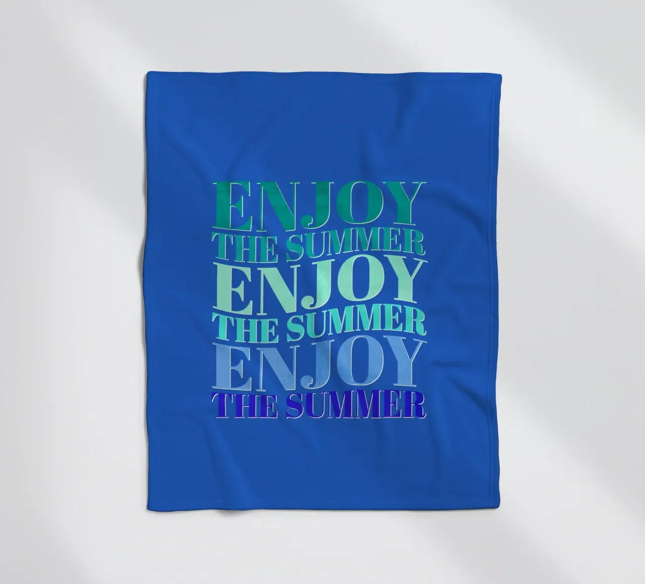 Enjoy the summer. Happy vibes with typography. fleecedeken van CalliLetters