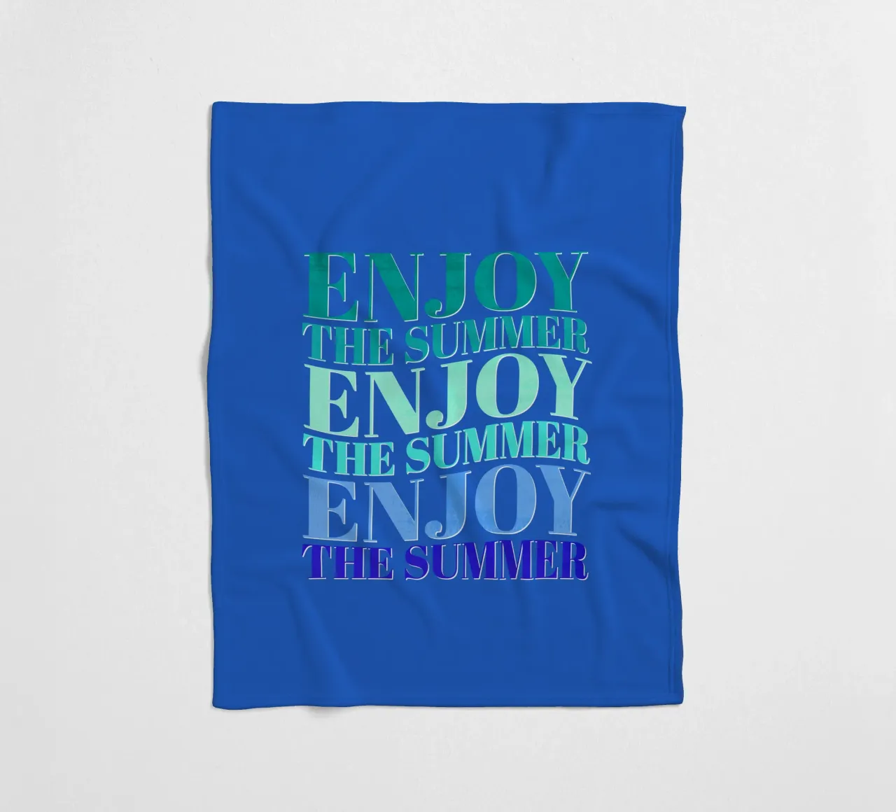 Enjoy the summer. Happy vibes with typography. fleecedeken van CalliLetters